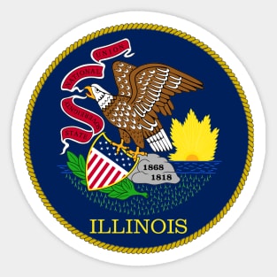 Illinois Coat of Arms Sticker